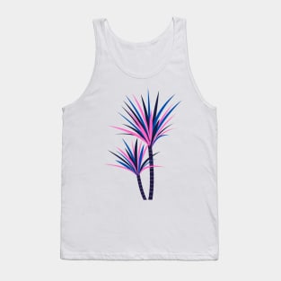 PINK BLUE PURPLE LEAF DESIGN Tank Top